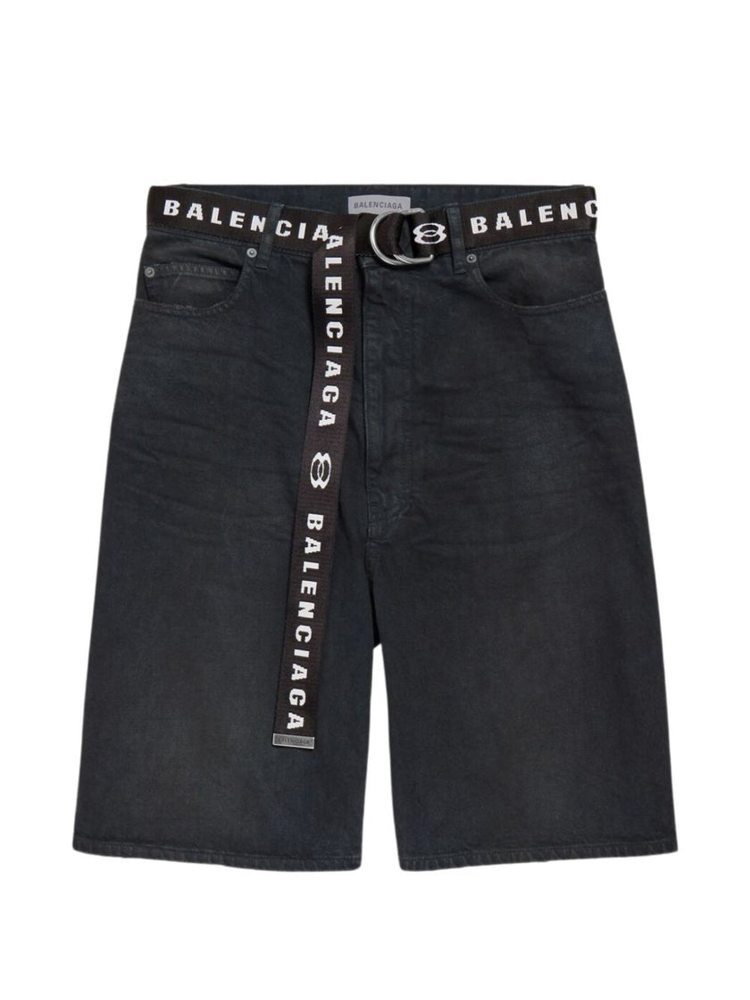 Balenciaga Denim Cotton Shorts