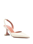 Amina Muaddi Holli Leather Slingback Pumps
