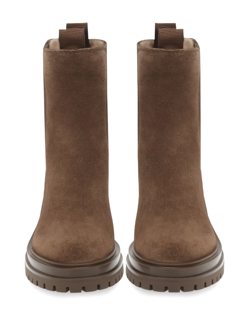 Gianvito Rossi Chester Suede Leather Boots