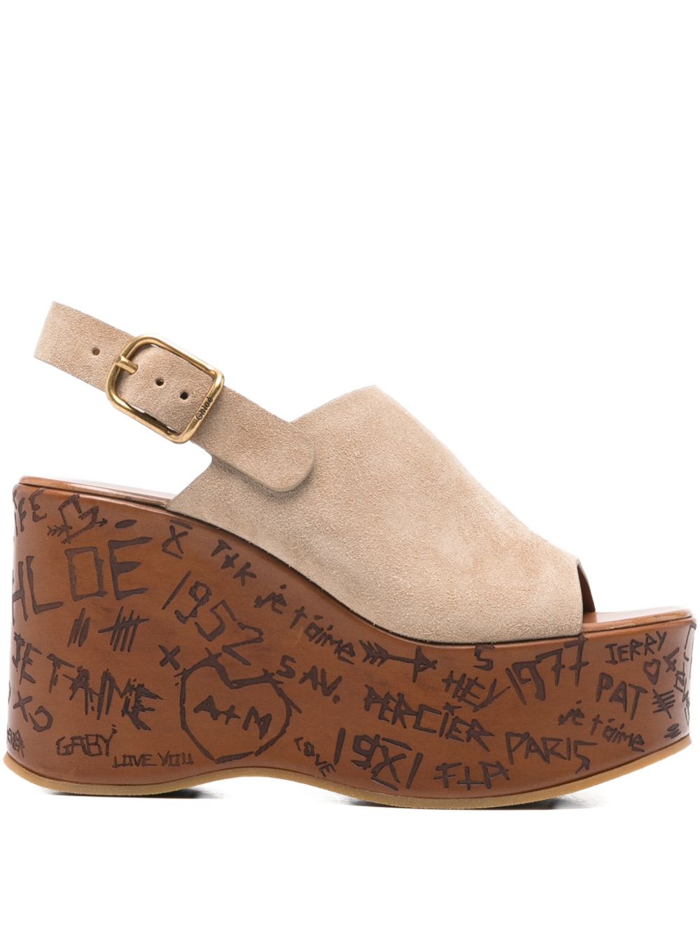 Chloé Chloe Maxime Wedge Sandals