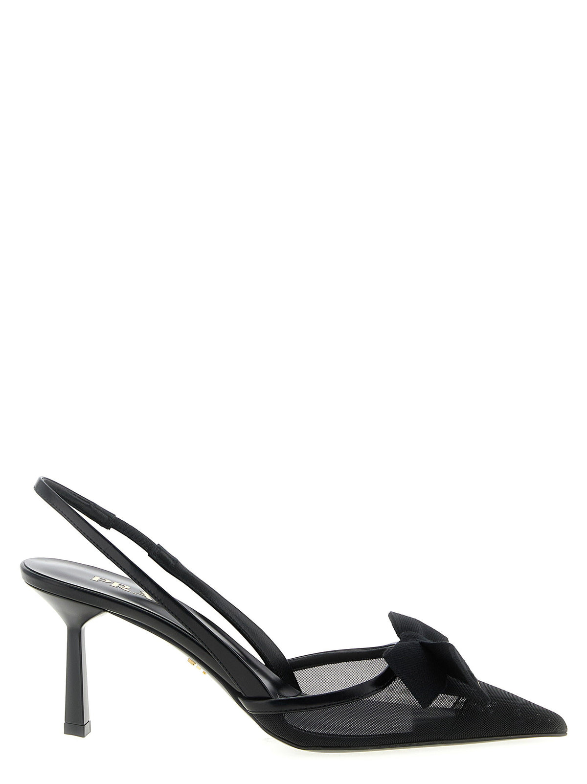 Prada Mesh Slingback With Bow
