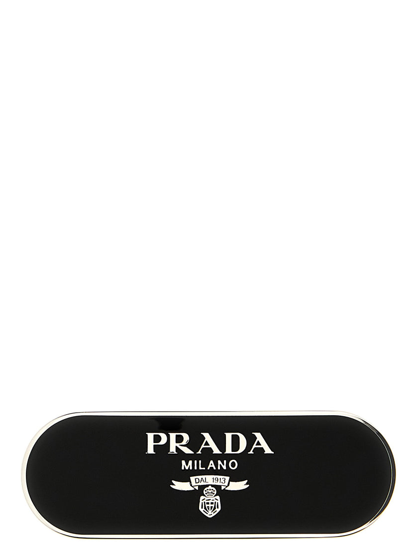 Prada Logo Hair Clip