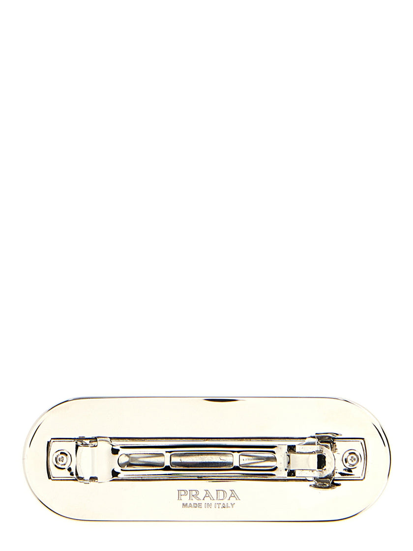 Prada Logo Hair Clip