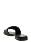 Prada Logo Leather Sandals