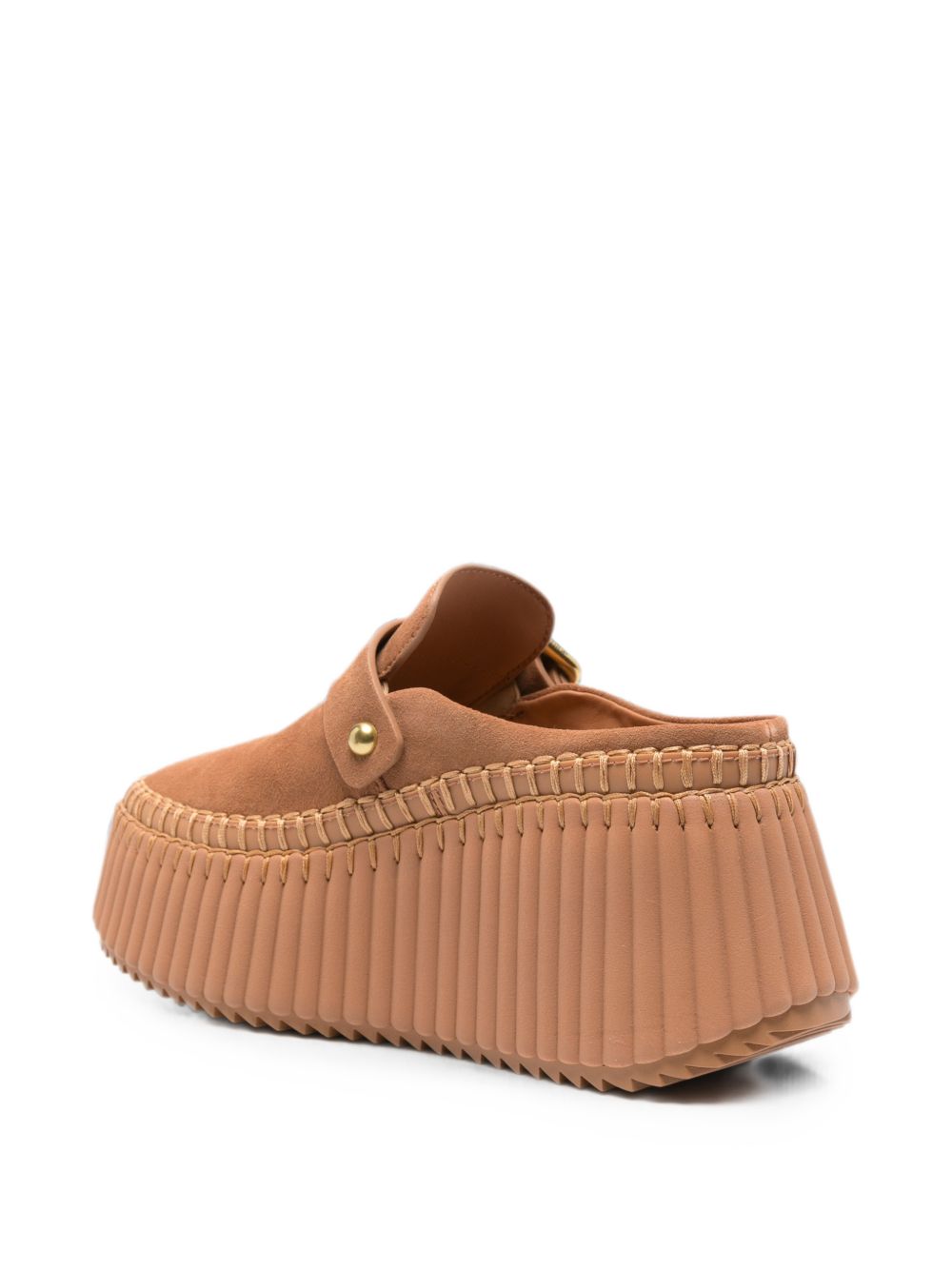 Chloé Chloe Nama Suede Leather Slippers