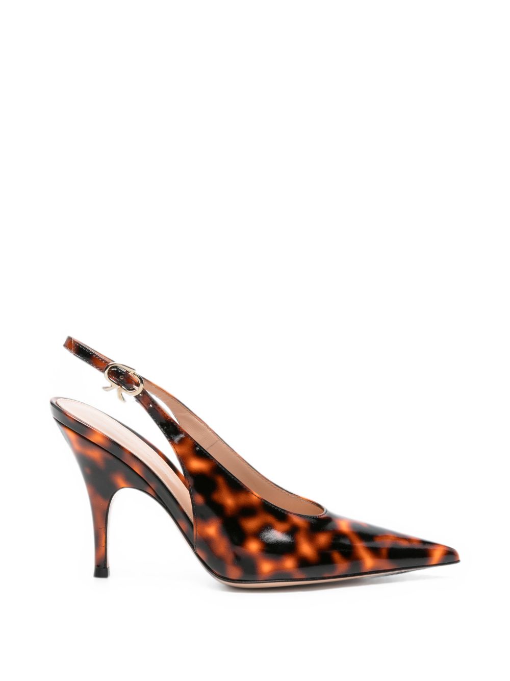 Gianvito Rossi Sofia Leather Slingback Pumps