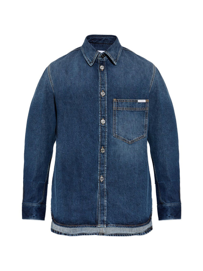 Givenchy Logo Patch Denim Shirt