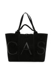 Casadei Suede Logo Tote Bag