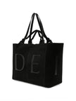 Casadei Suede Logo Tote Bag
