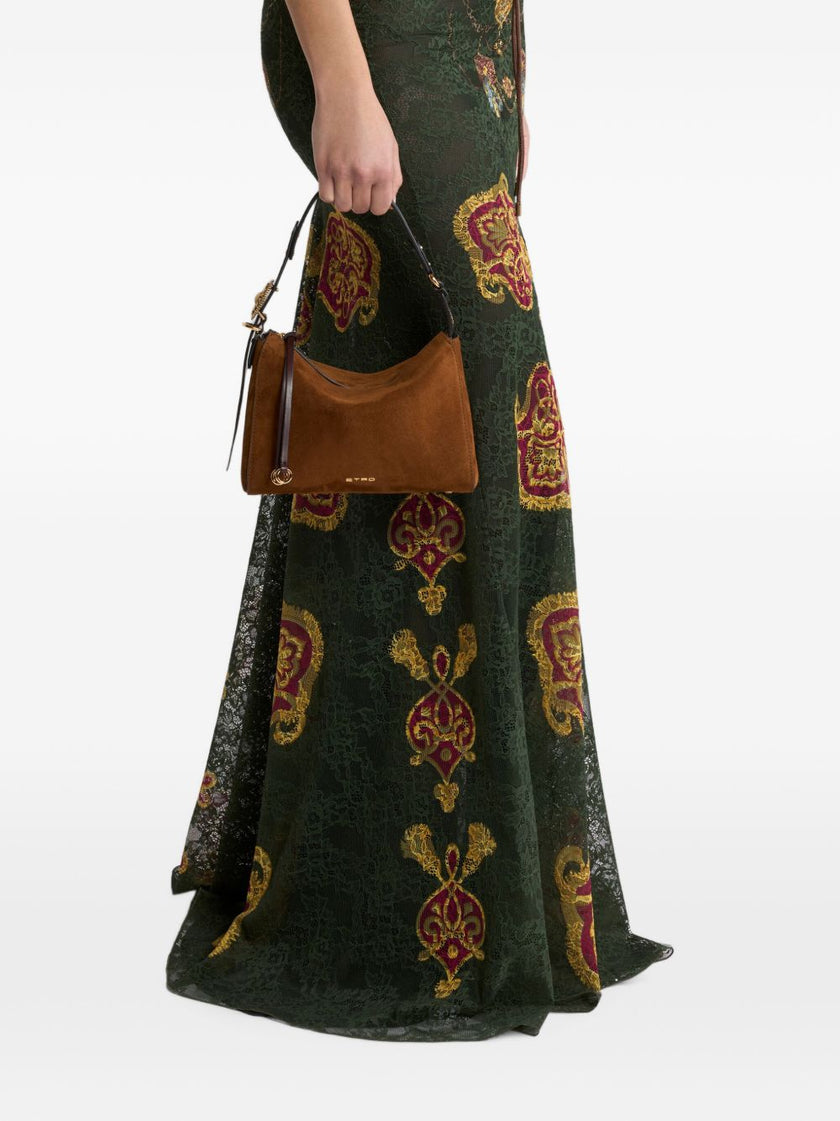 Etro Rosette Small Suede Bag