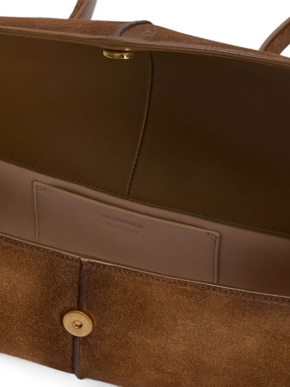 Jil Sander Linea Suede Leather Shoulder Bag