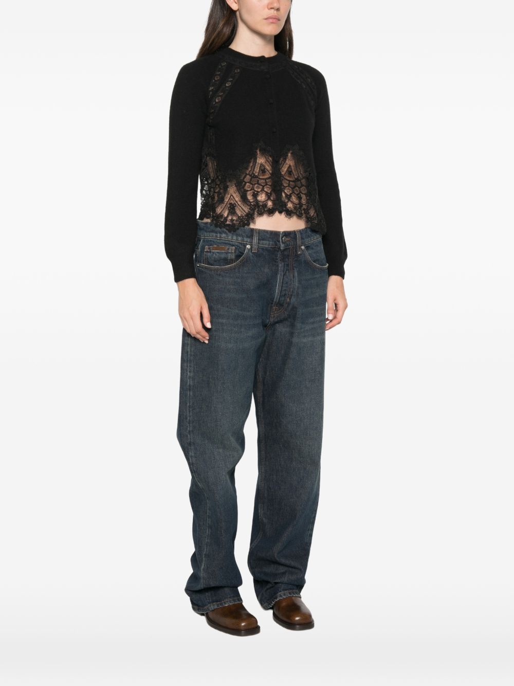 Ermanno Scervino Cashmere Lace Cardigan