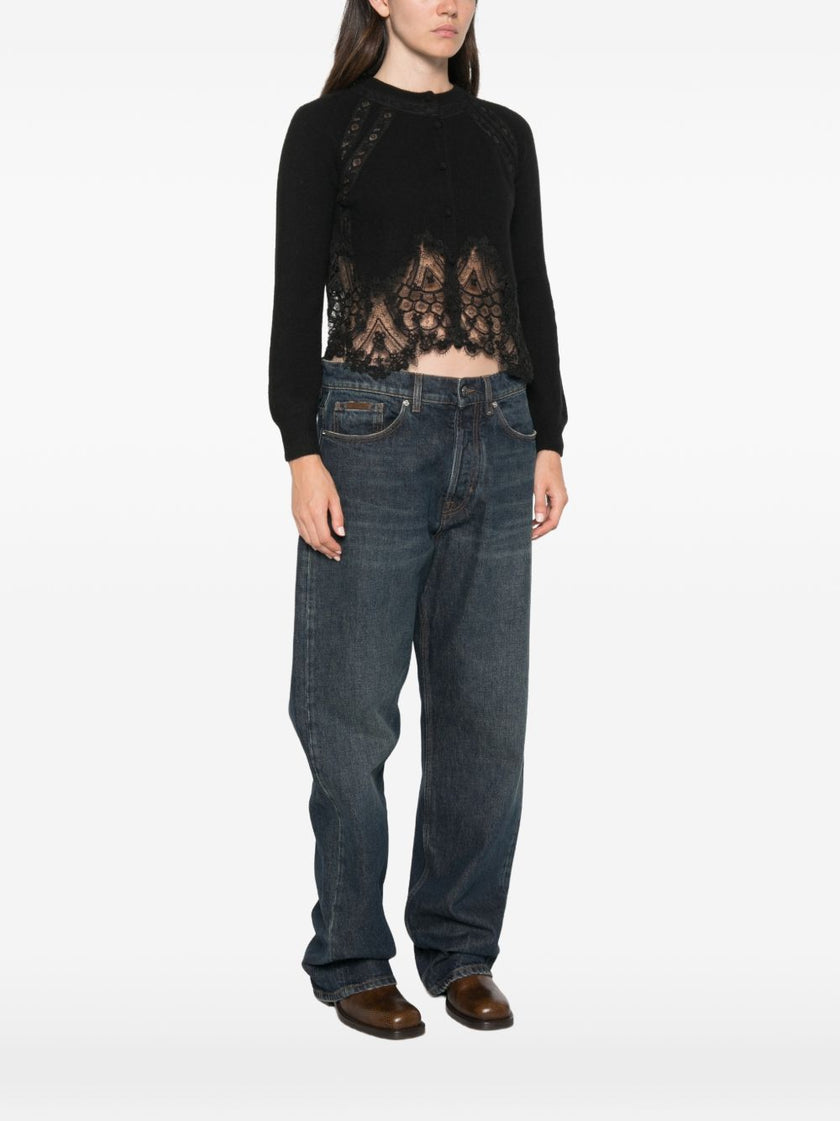 Ermanno Scervino Cashmere Lace Cardigan