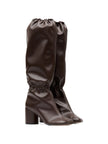 MM6 Maison Margiela Gathered Block Heel Boots