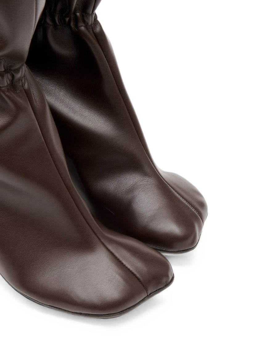 MM6 Maison Margiela Gathered Block Heel Boots