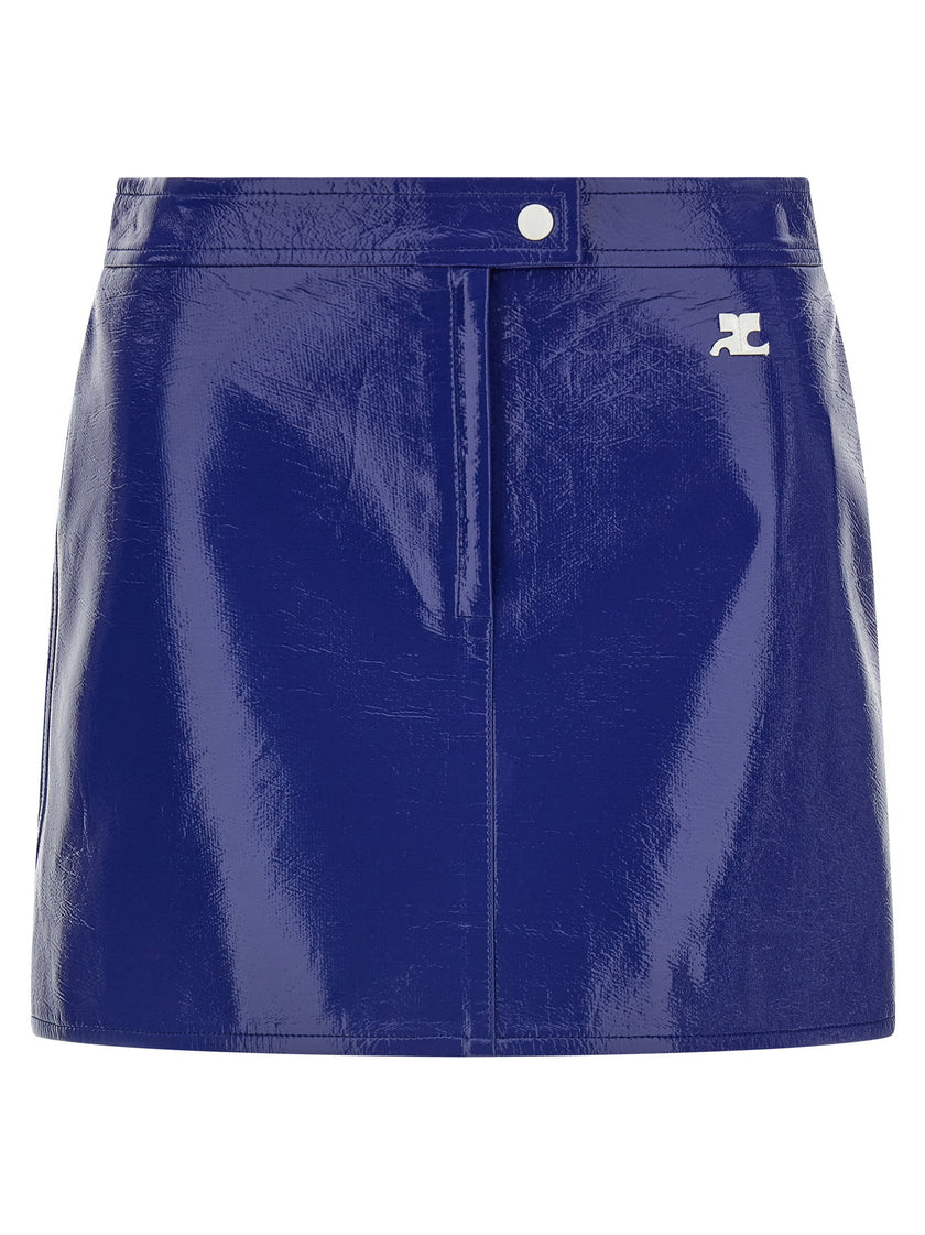 Courreges Reedition Vinyl Skirt