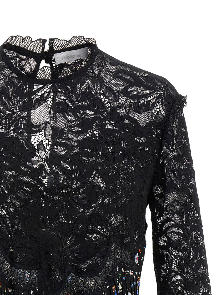 Paco Rabanne Floral Lace Dress