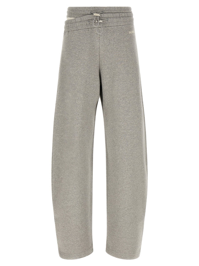 The Attico Asymmetrical Double Waist Trousers