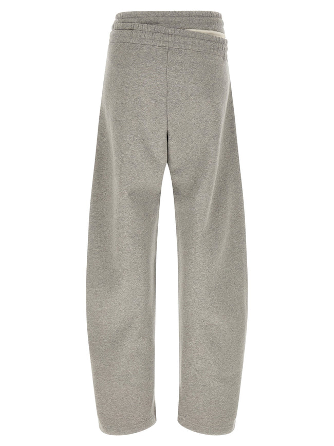 The Attico Asymmetrical Double Waist Trousers