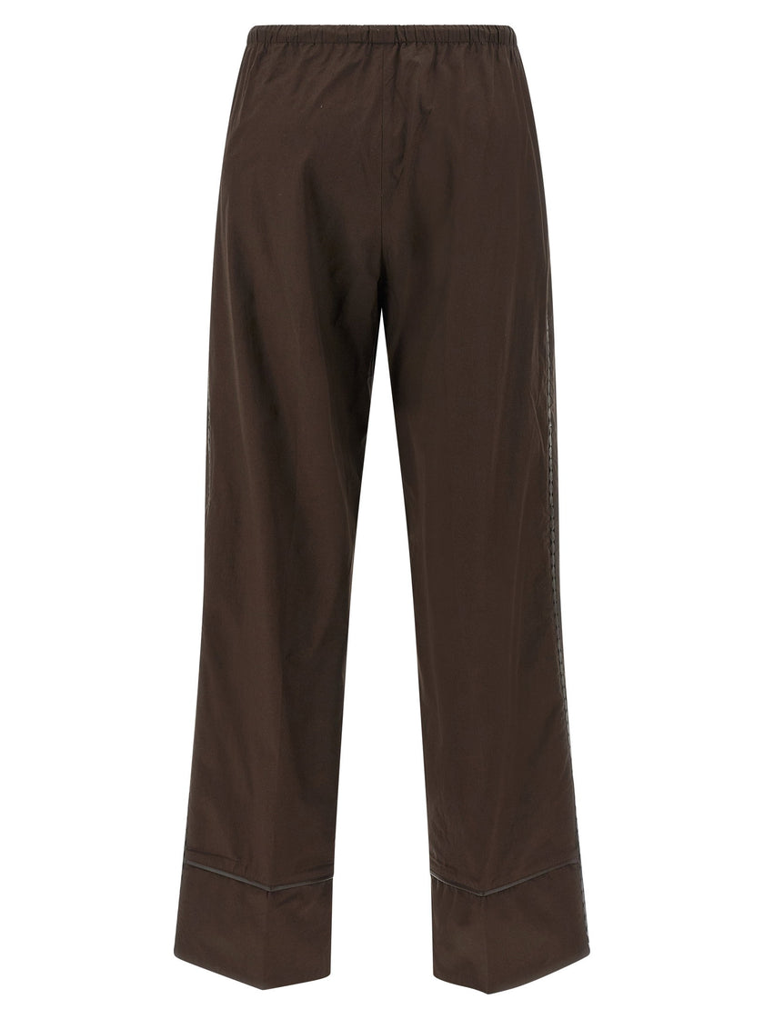 Yves Salomon Leather Insert Pants