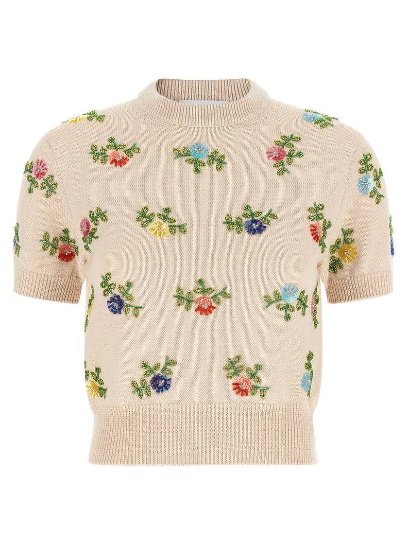 Paco Rabanne Sweater With Beads Embroidery