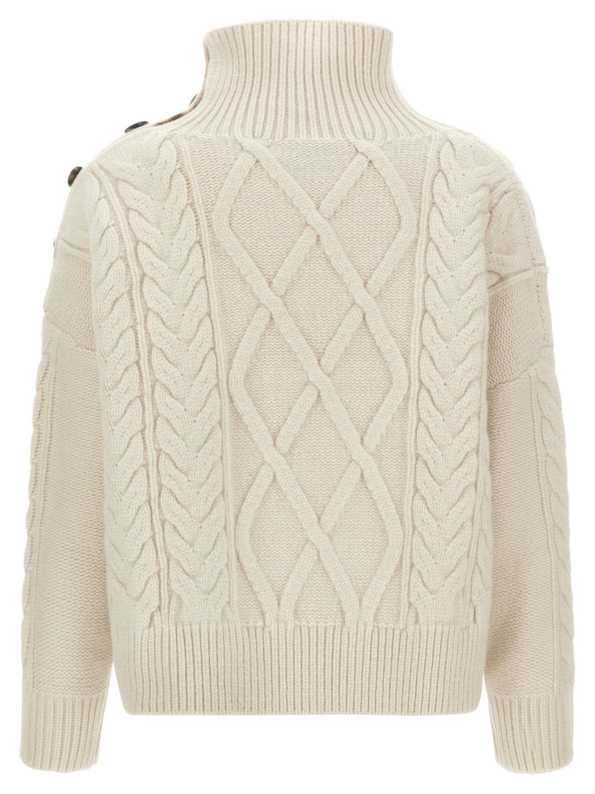 Yves Salomon Braided Sweater