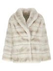 Yves Salomon Quilted Fur Coat