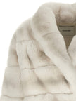 Yves Salomon Quilted Fur Coat