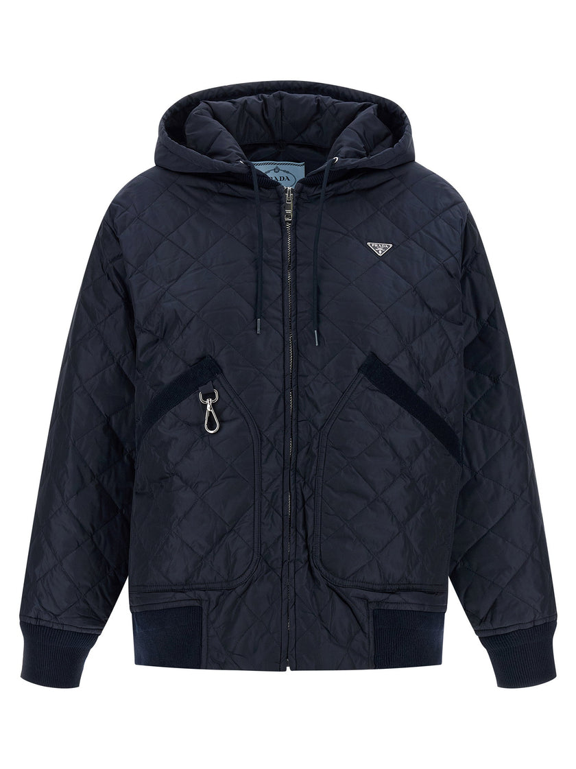 Prada Quilted Hooded Jacket