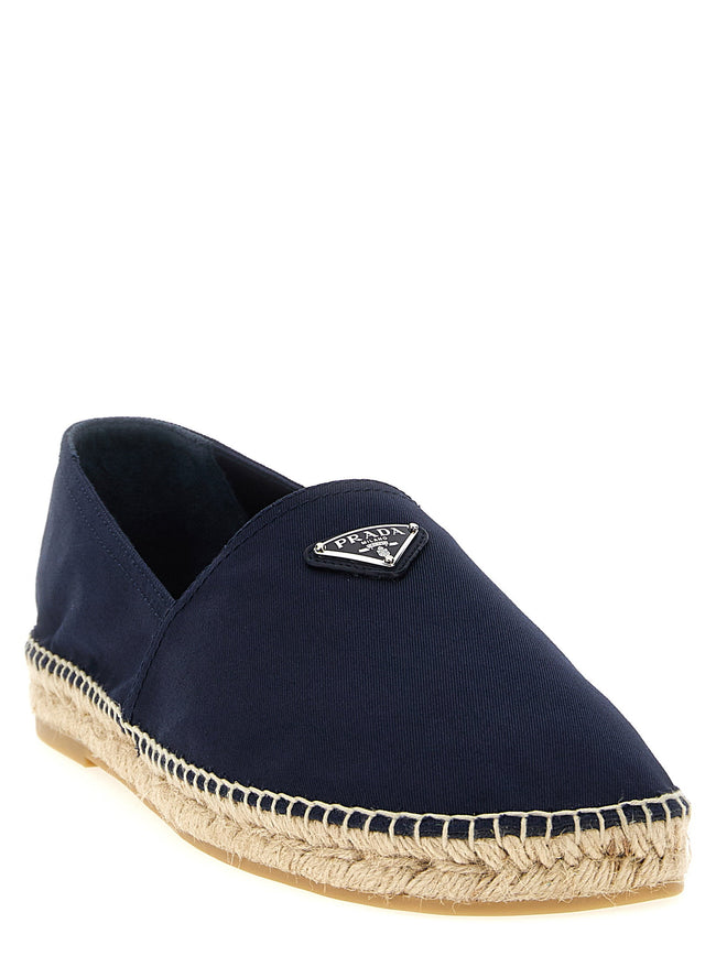 Prada Logo Tringolo Espadrilles