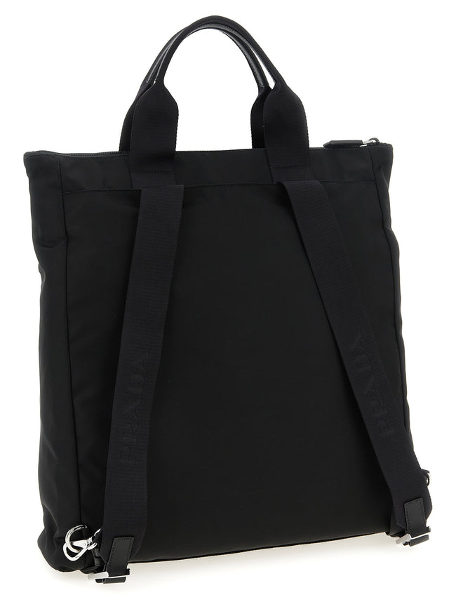 Prada Re-nylon And Saffiano Backpack Shopping Bag