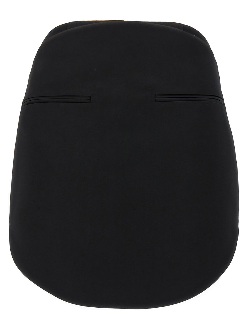 Courreges Circle Satin Skirt