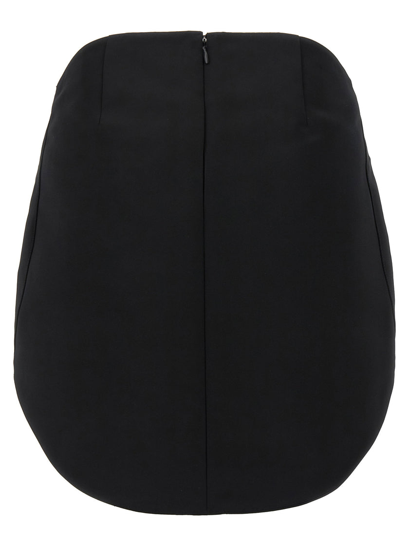 Courreges Circle Satin Skirt