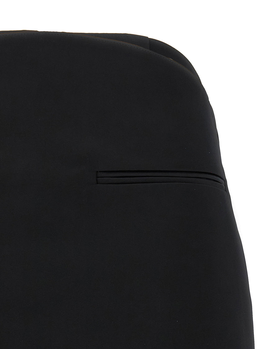 Courreges Circle Satin Skirt