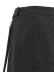 Courreges Zipped Caviar Mini Skirt