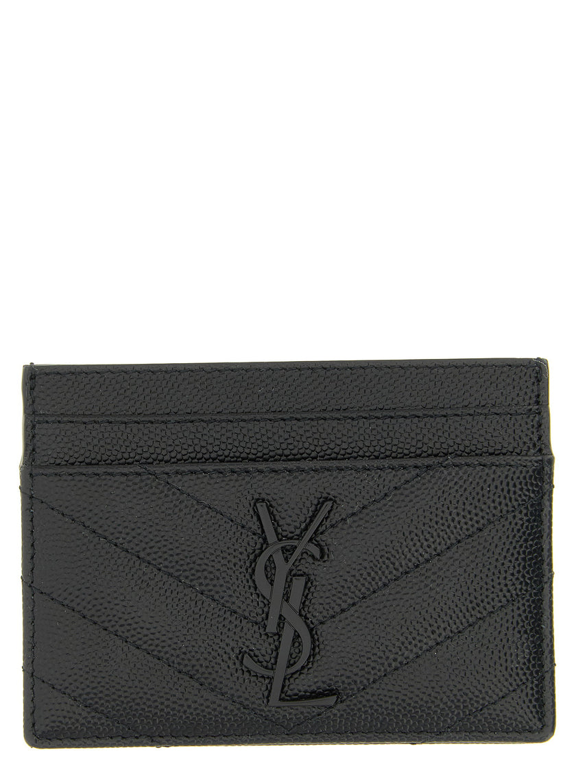 Saint Laurent Logo Matelassé Card Holder