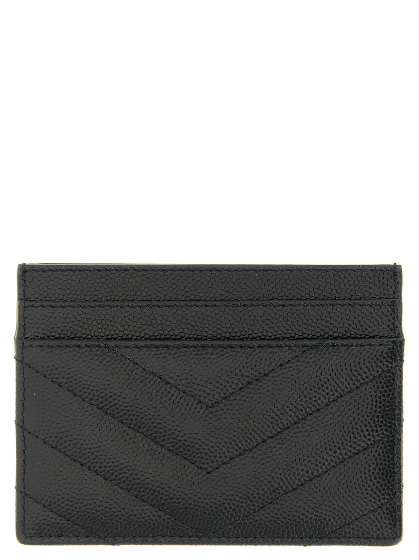 Saint Laurent Logo Matelassé Card Holder
