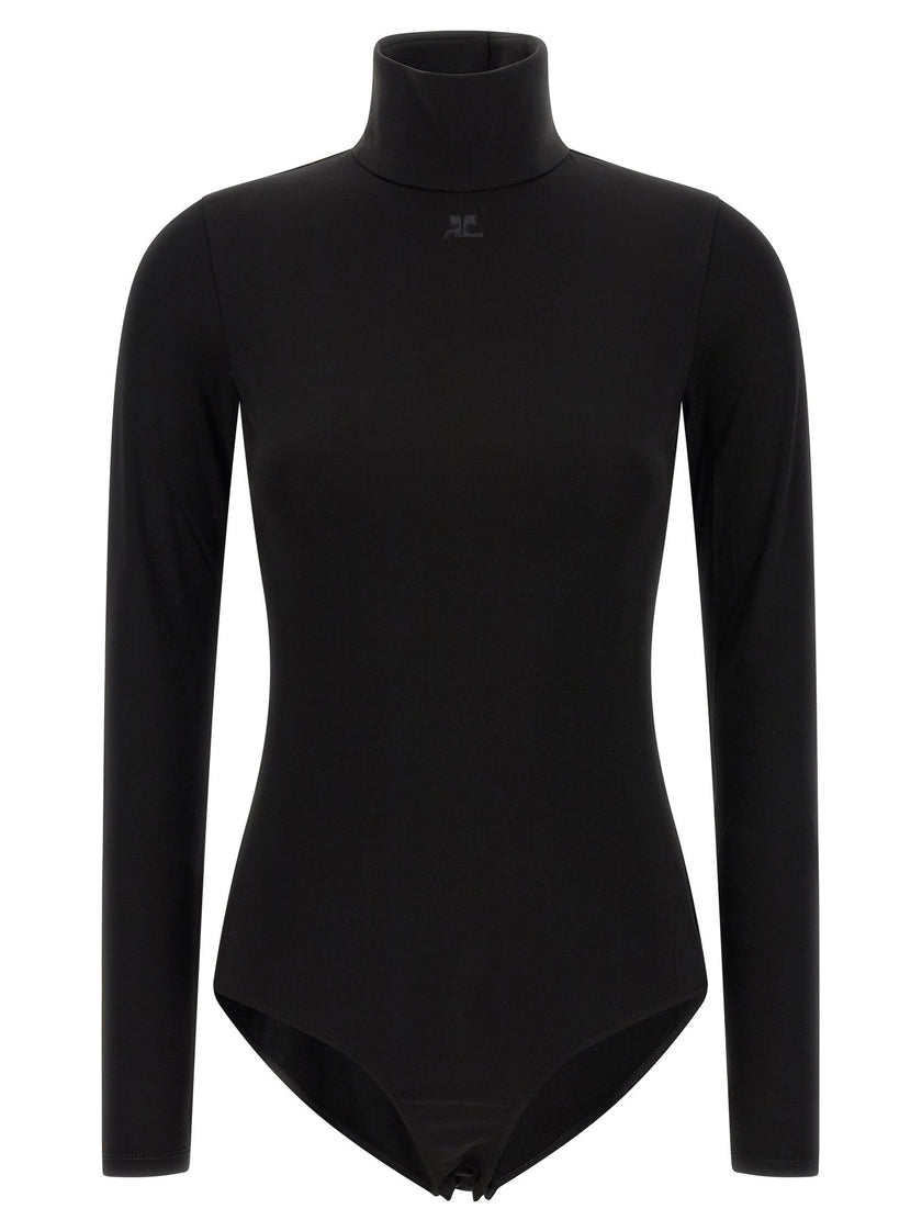 Courreges Jersey Mockneck Bodysuit