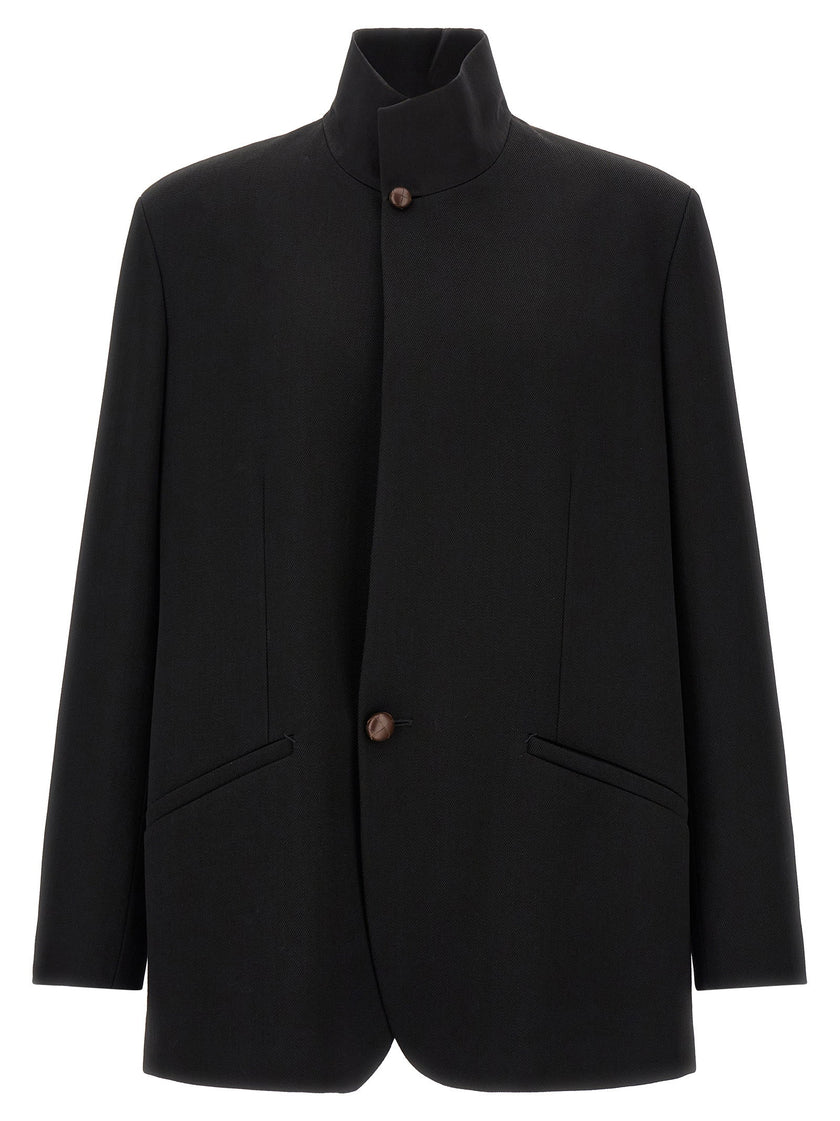 Zegna Wool Blazer With Buttons