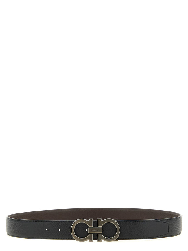 Ferragamo Doppio Gancini Reversible Belt