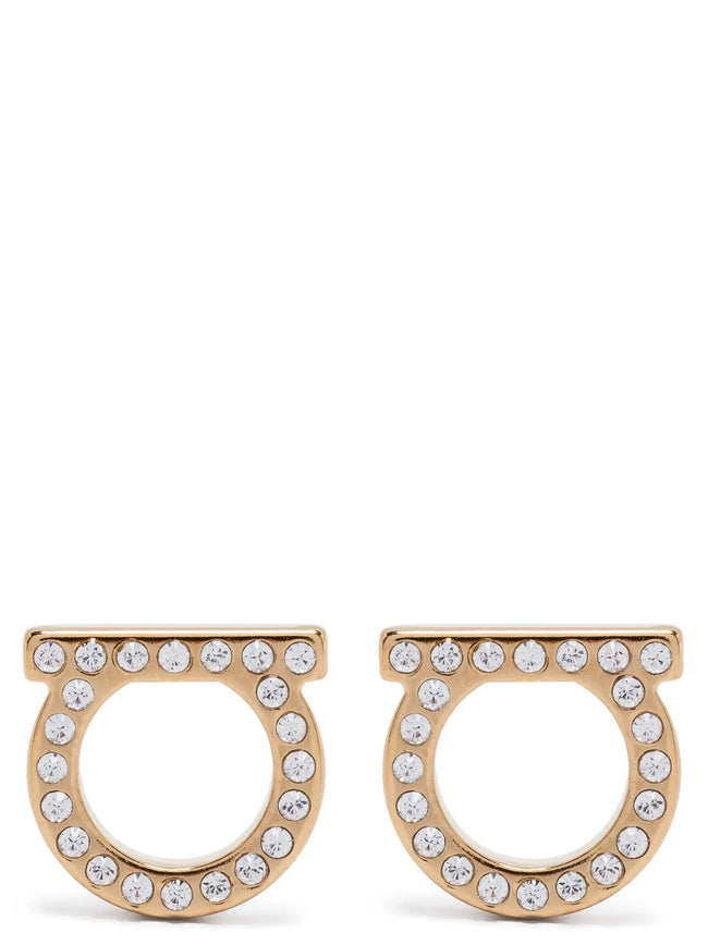 Ferragamo Gancini Crystals (l) Earrings