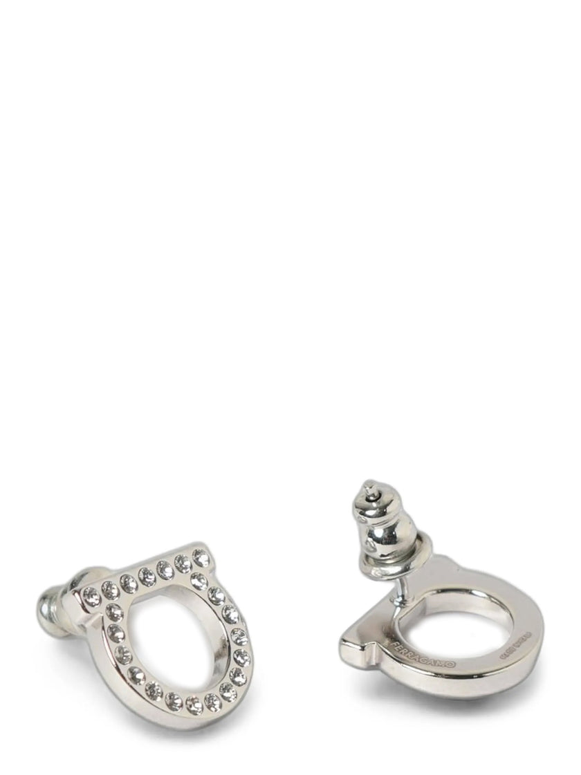 Ferragamo Gancini Crystals Earrings