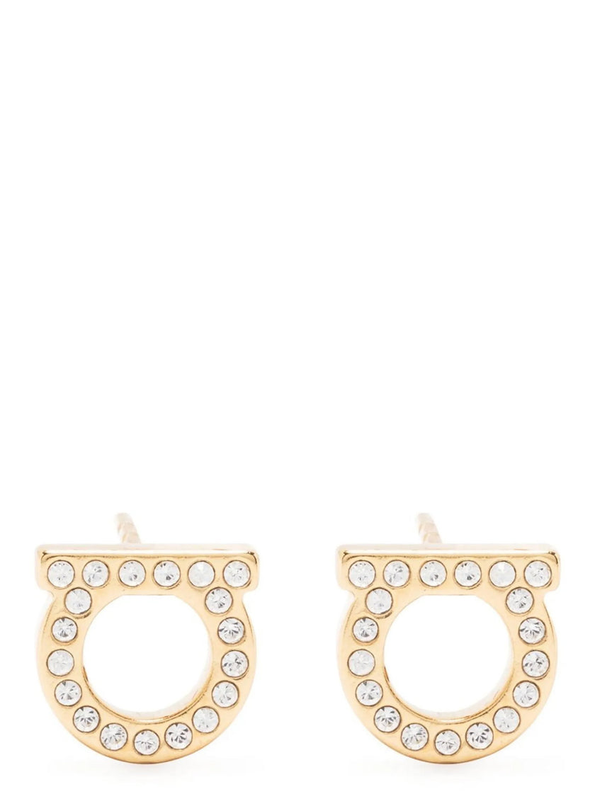 Ferragamo Gancini Crystals Earrings