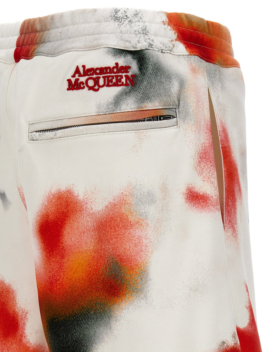 Alexander McQueen Obscured Flower Bermuda Shorts