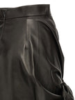 Alexander McQueen Maxi Bow Leather Skirt