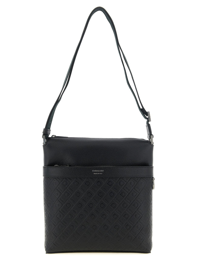 Ferragamo Monogram Messenger Crossbody Bag