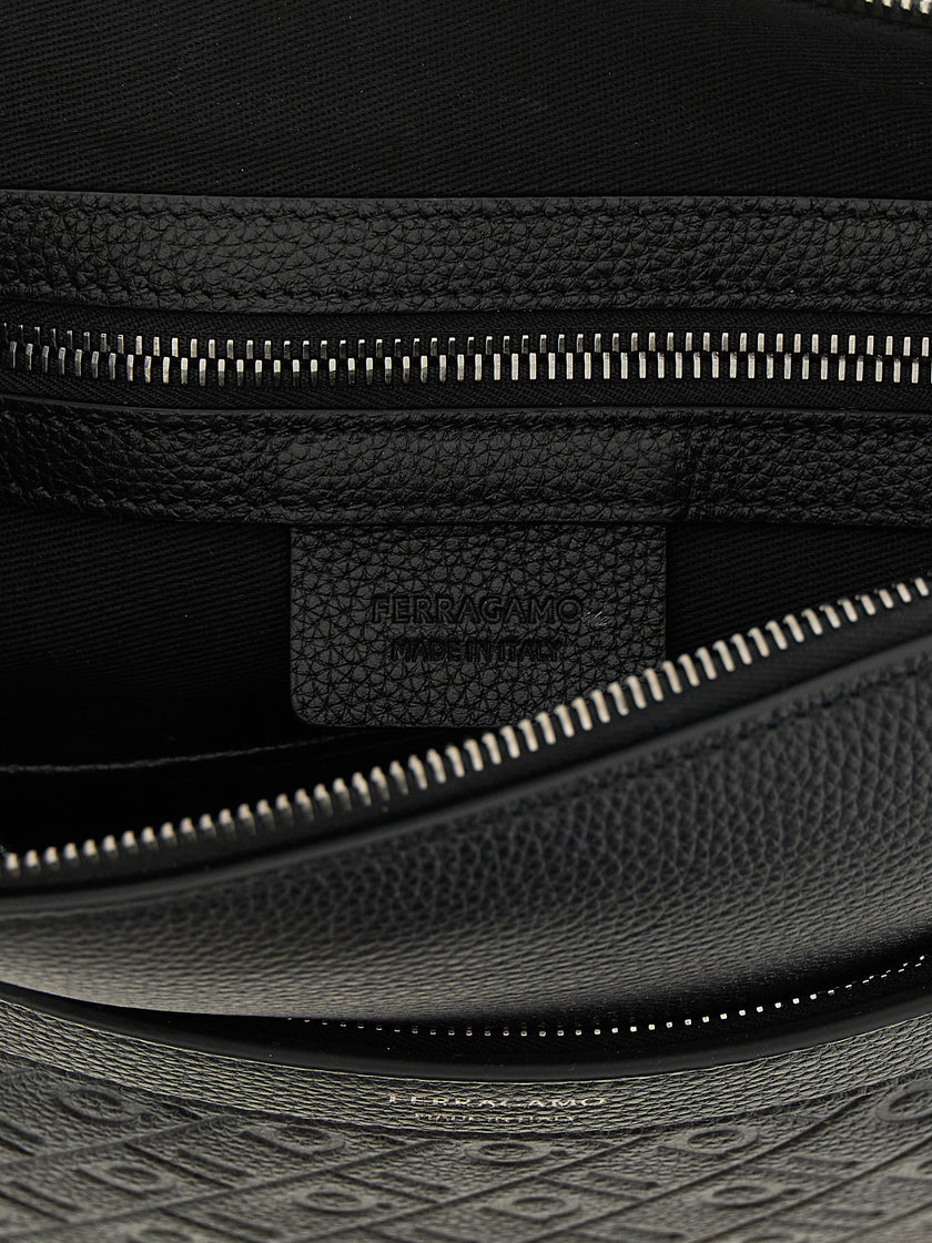 Ferragamo Monogram Messenger Crossbody Bag