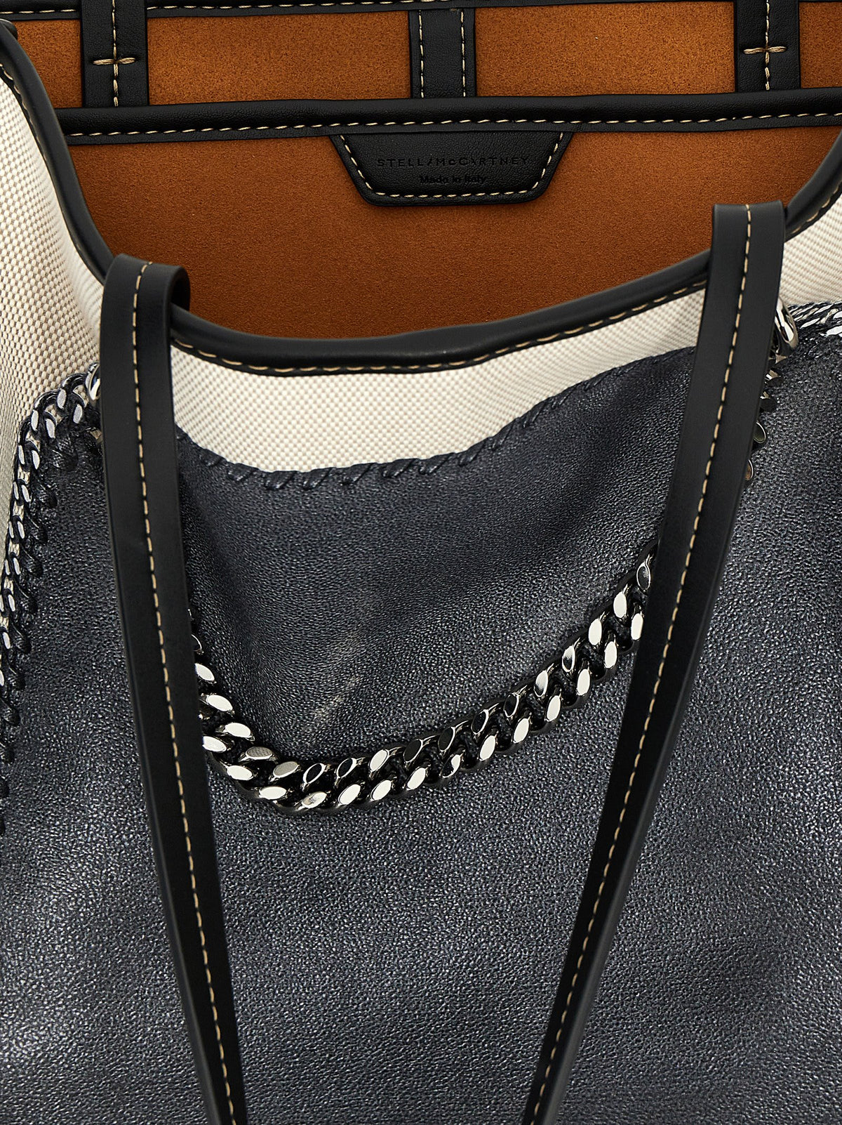 Stella Mccartney Trompe Loeil Print On Shopping Bag