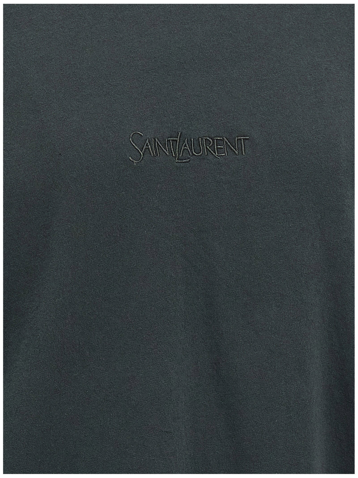 Saint Laurent Logo Embroidery T-shirt