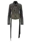 Balenciaga Lace Up Denim Jacket